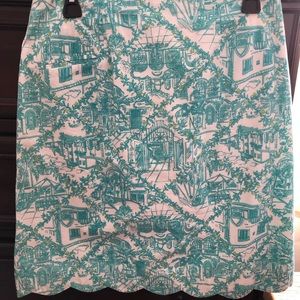 LP Worth Avenue Toile midi skirt